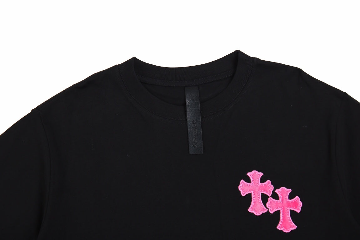 CHROME HEARTS HORSE SHOE LOGO T-SHIRT BLACK PINK - Vanté®