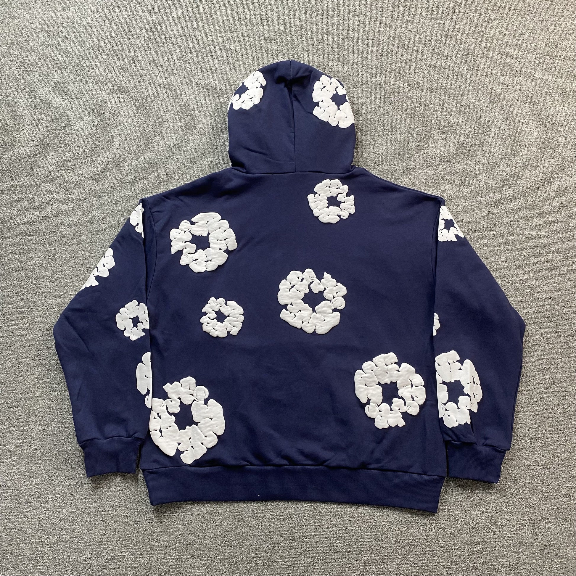 DENIM TEARS COTTON WREATH HOODIE NAVY - Vanté®