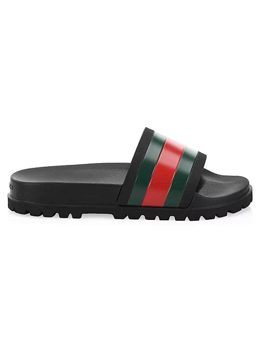 5 ★ Gucci Mens Web Slide Sandals - Vanté®