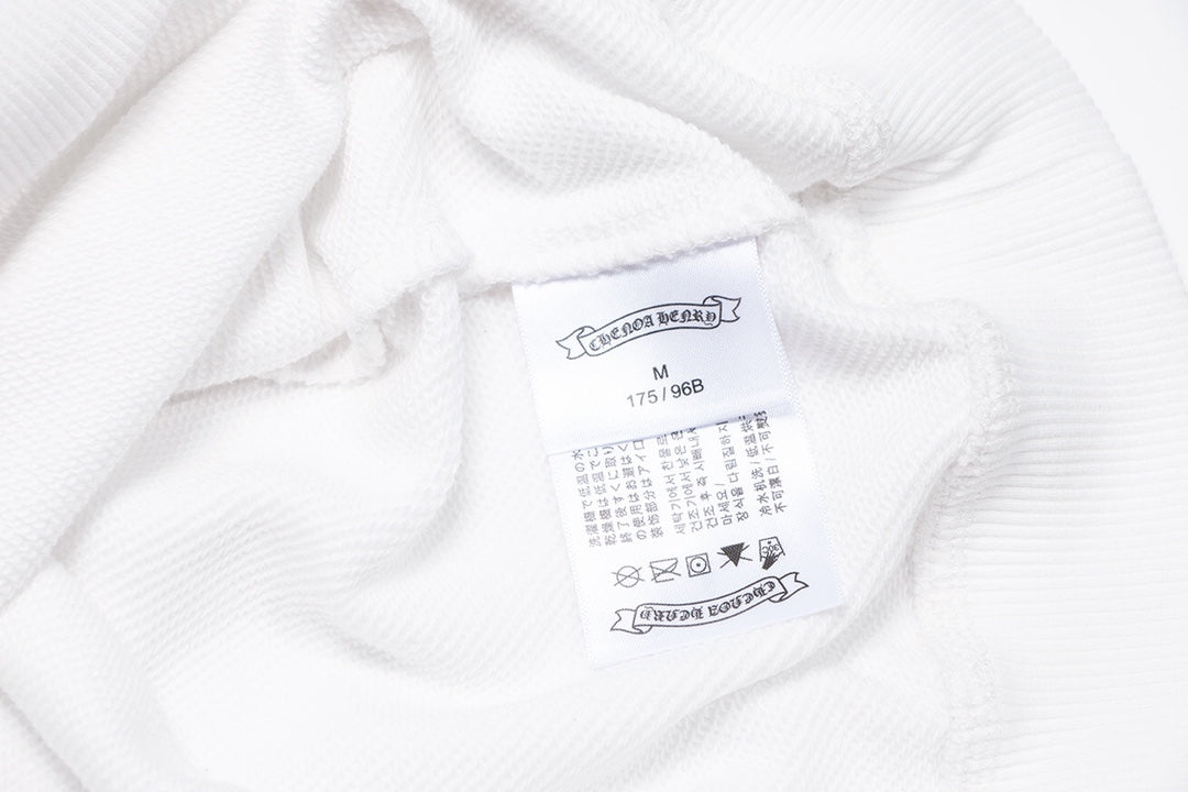 CHROME HEARTS BLACK CROSS SWEATSHIRT WHITE - Vanté®