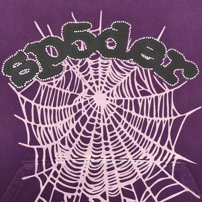 SP5DER WEB HOODIE PURPLE - Vanté®