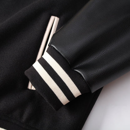 CHROME HEARTS HORSE SHOE LOGO VARSITY JACKET BLACK - Vanté®