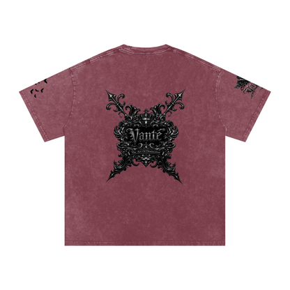 Snow Washed Oversized Cotton T-Shirt ODMPOD