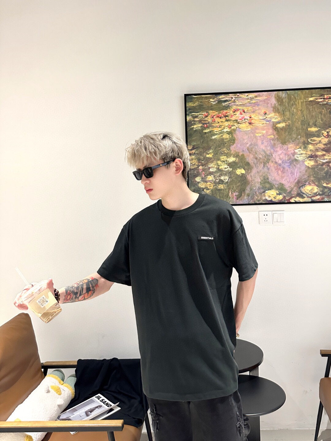 Fear of God Essentials Logo T-Shirt - Black - Vanté®