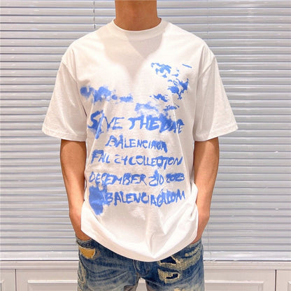 Balenciaga Save the Date White T-Shirt - Vanté®