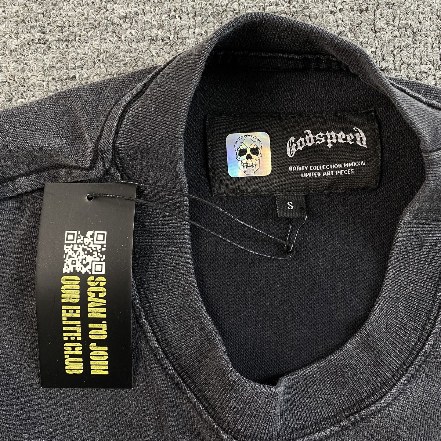 GODSPEED VICTORY TOAST T-SHIRT WASHED BLACK - Vanté®