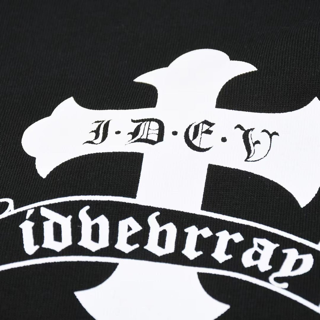 CHROME HEARTS WHITE DOUBLE CROSS T-SHIRT BLACK - Vanté®