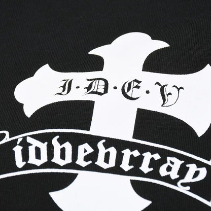 CHROME HEARTS WHITE DOUBLE CROSS T-SHIRT BLACK - Vanté®