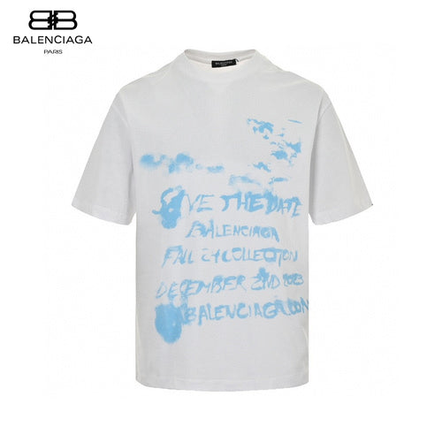 Balenciaga Save the Date White T-Shirt - Vanté®