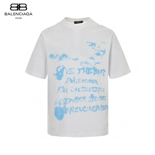 Balenciaga Save the Date White T-Shirt - Vanté®