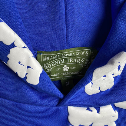 DENIM TEARS COTTON WREATH HOODIE DEEP BLUE - Vanté®