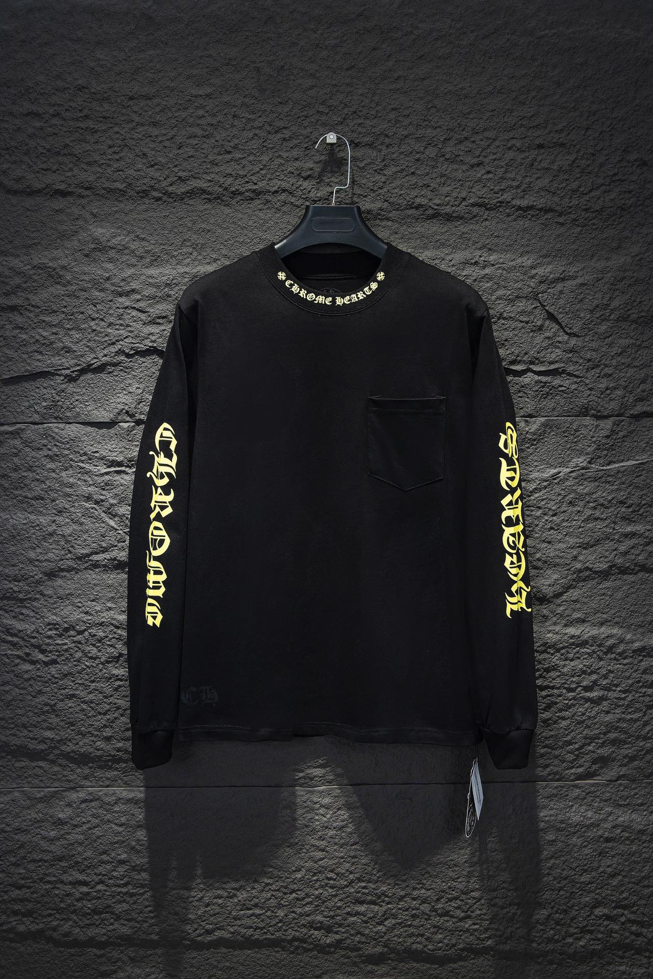 CHROME HEARTS YELLOW COLLAR LONGSLEEVE BLACK - Vanté®