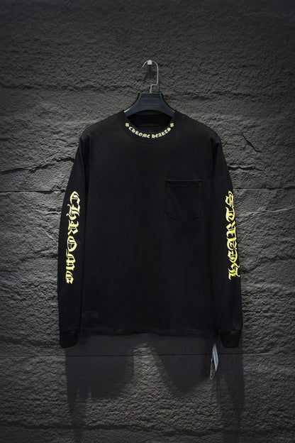 CHROME HEARTS YELLOW COLLAR LONGSLEEVE BLACK - Vanté®
