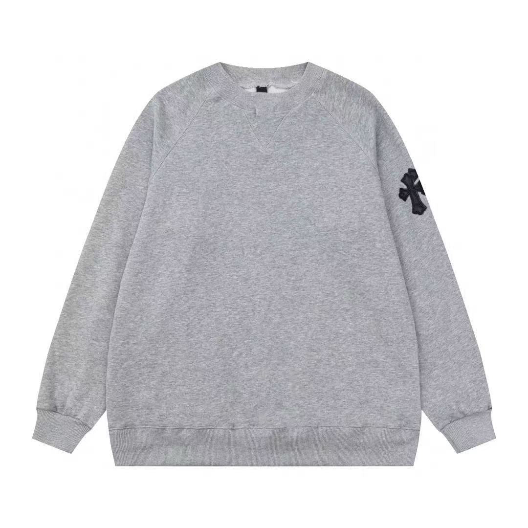 CHROME HEARTS CROSS PATCH SWEATSHIRT GREY - Vanté®