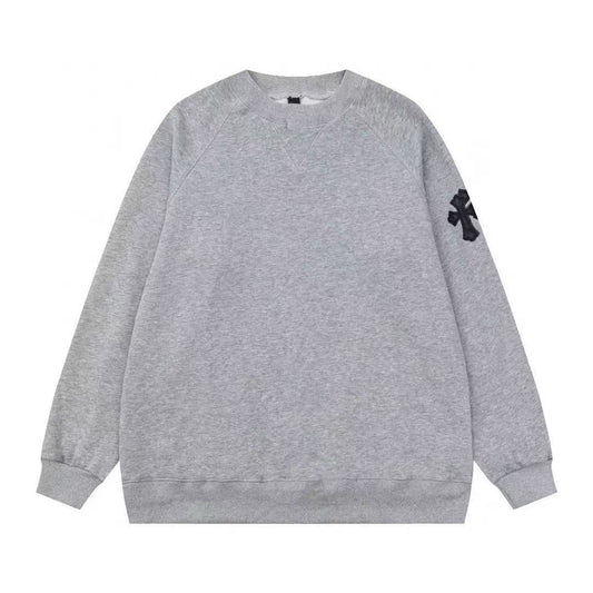 CHROME HEARTS CROSS PATCH SWEATSHIRT GREY - Vanté®