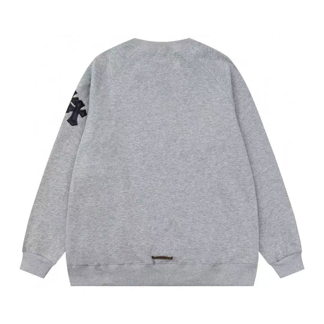 CHROME HEARTS CROSS PATCH SWEATSHIRT GREY - Vanté®