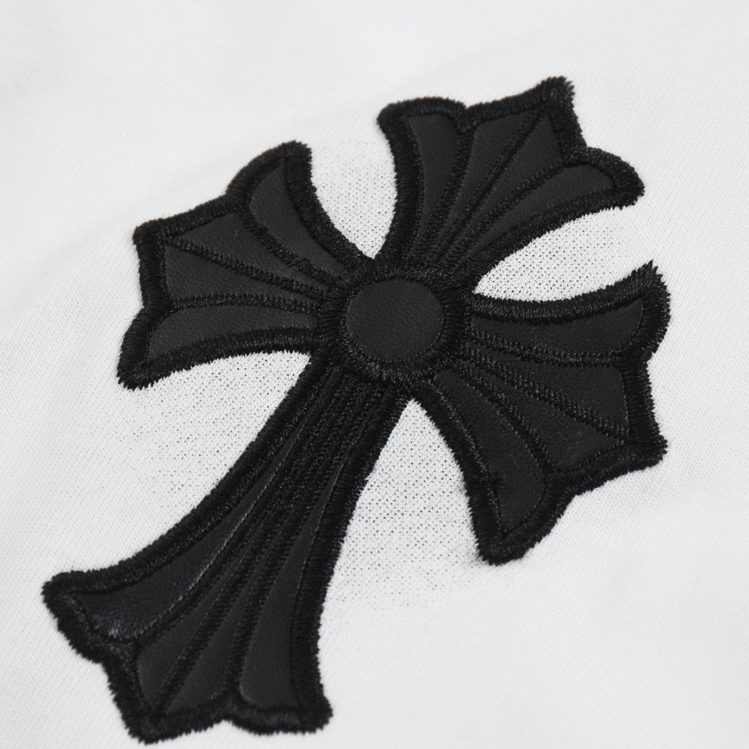 CHROME HEARTS BLACK CROSS T-SHIRT WHITE - Vanté®