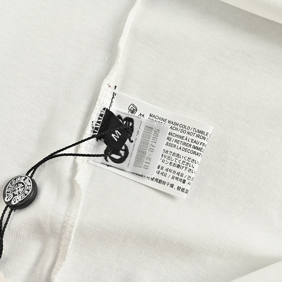 CHROME HEARTS CROSS PATCH COLLAR T-SHIRT WHITE - Vanté®