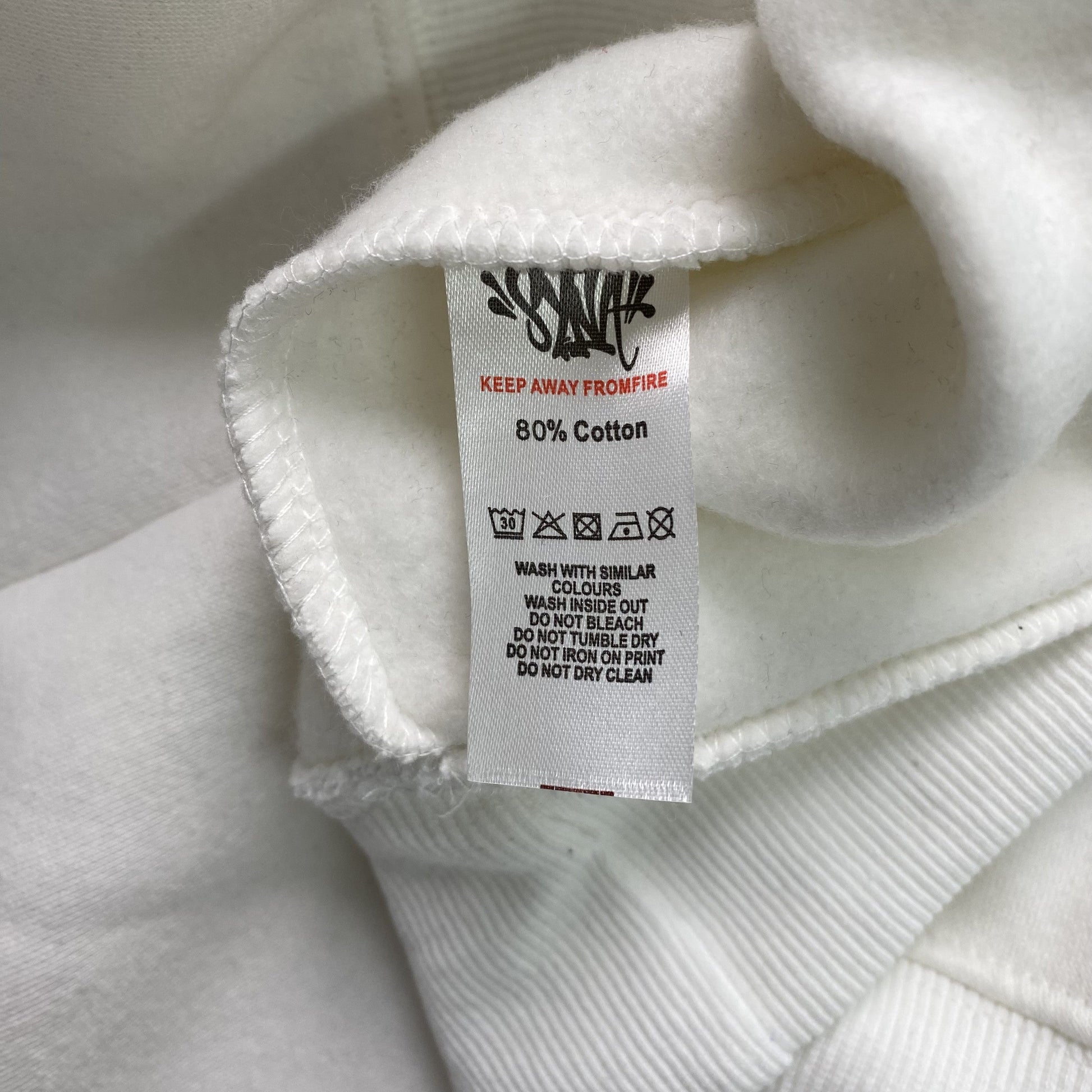 SYNA WORLD HOOD LOGO HOODIE WHITE - Vanté®