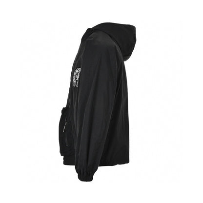 CHROME HEARTS ASYMMETRICAL ZIP HOODIE BLACK - Vanté®