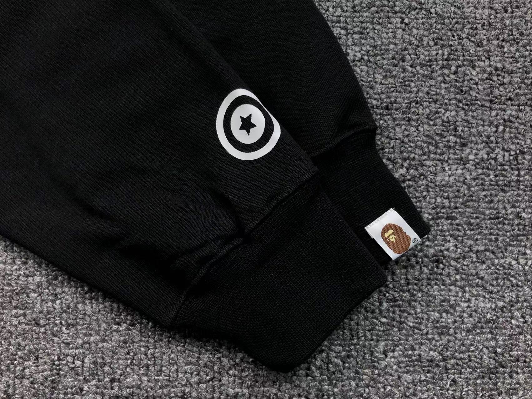 BAPE SHARK FULL ZIP HOODIE BLACK - Vanté®