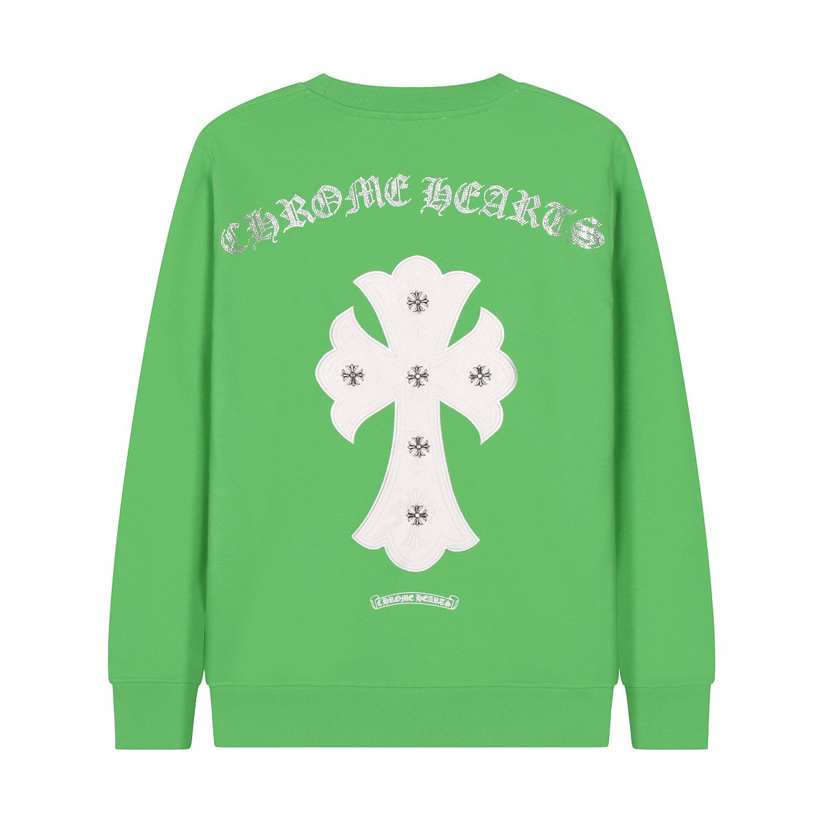 CHROME HEARTS WHITE CROSS PATCH SWEATSHIRT GREEN - Vanté®