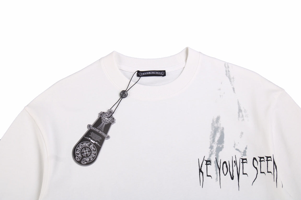 CHROME HEARTS "LOOKING LIKE A GHOST" T-SHIRT WHITE - Vanté®