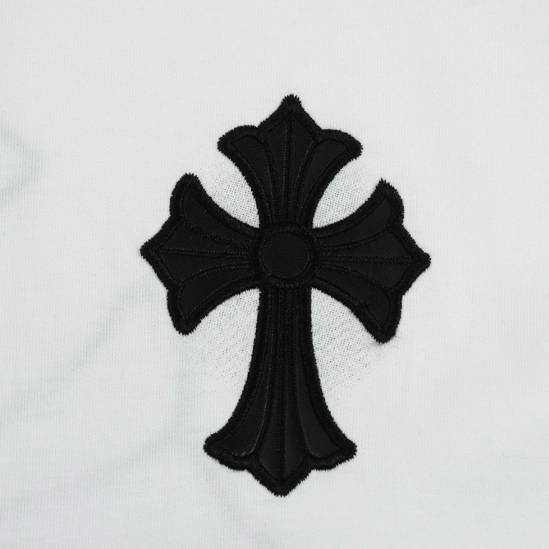 CHROME HEARTS BLACK CROSS T-SHIRT WHITE - Vanté®