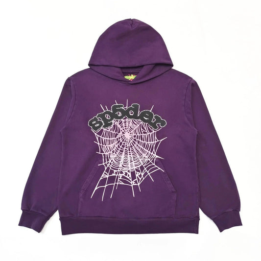 SP5DER WEB HOODIE PURPLE - Vanté®