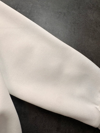 CHROME HEARTS BLACK CROSS PATCH HOODIE WHITE - Vanté®