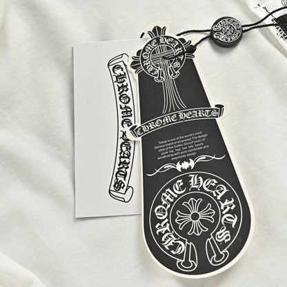 CHROME HEARTS CROSS PATCH COLLAR T-SHIRT WHITE - Vanté®