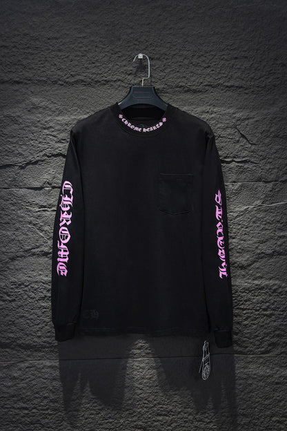 CHROME HEARTS PURPLE COLLAR LONGSLEEVE BLACK - Vanté®