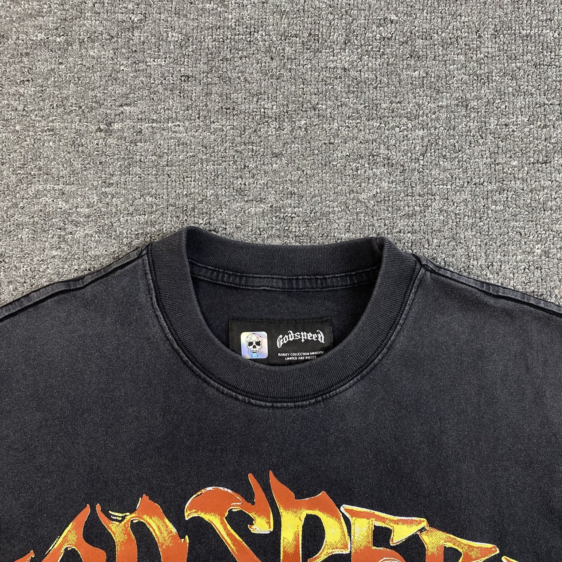 GODSPEED VICTORY TOAST T-SHIRT WASHED BLACK - Vanté®