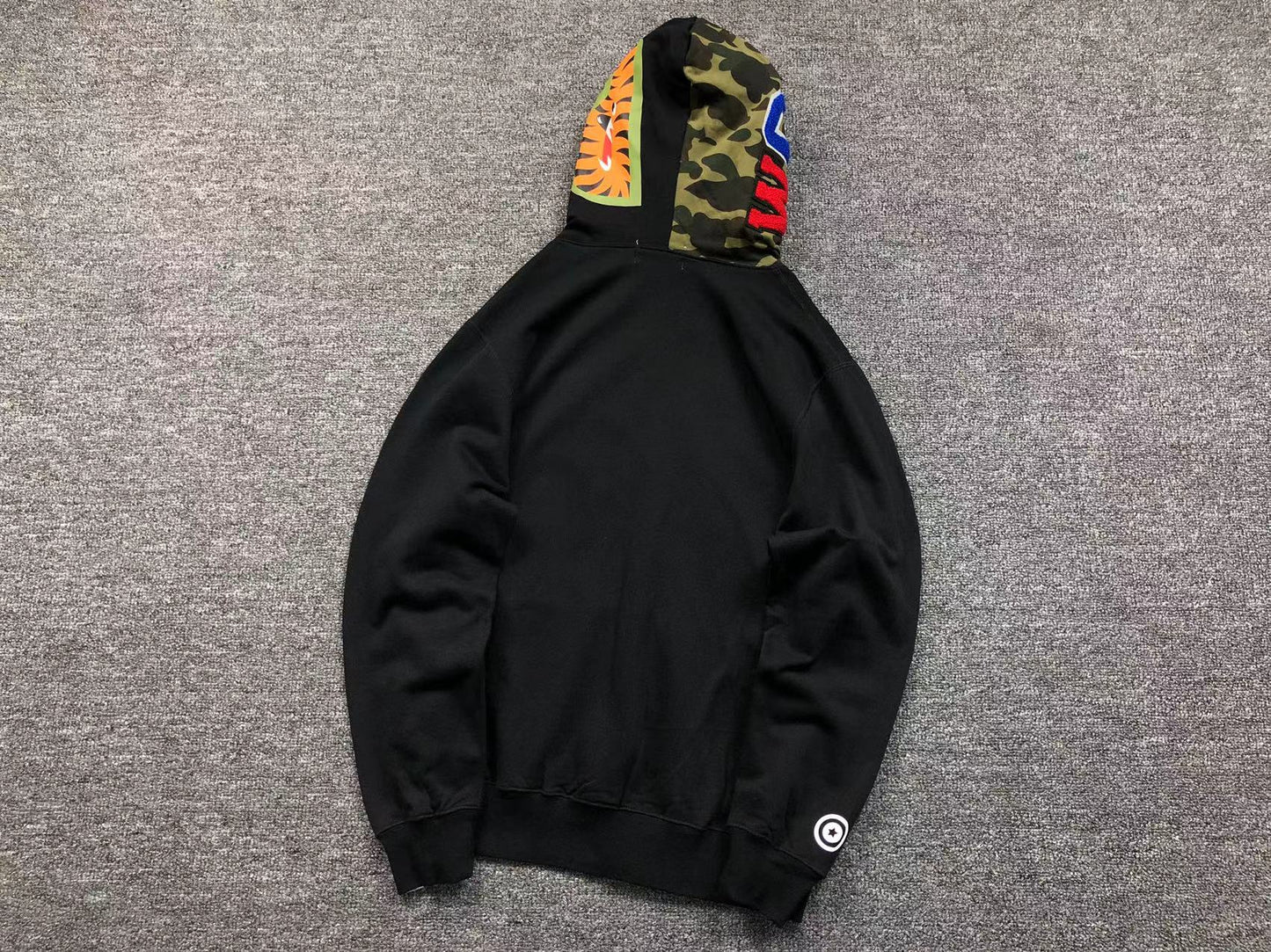 BAPE SHARK FULL ZIP HOODIE BLACK - Vanté®