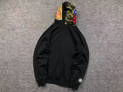 BAPE SHARK FULL ZIP HOODIE BLACK - Vanté®