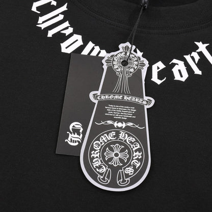 CHROME HEARTS LOGO COLLAR T-SHIRT BLACK - Vanté®