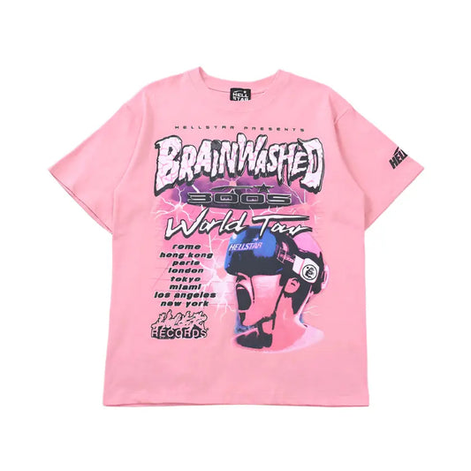 Hellstar "Brainwashed" Pink T-Shirts netstar