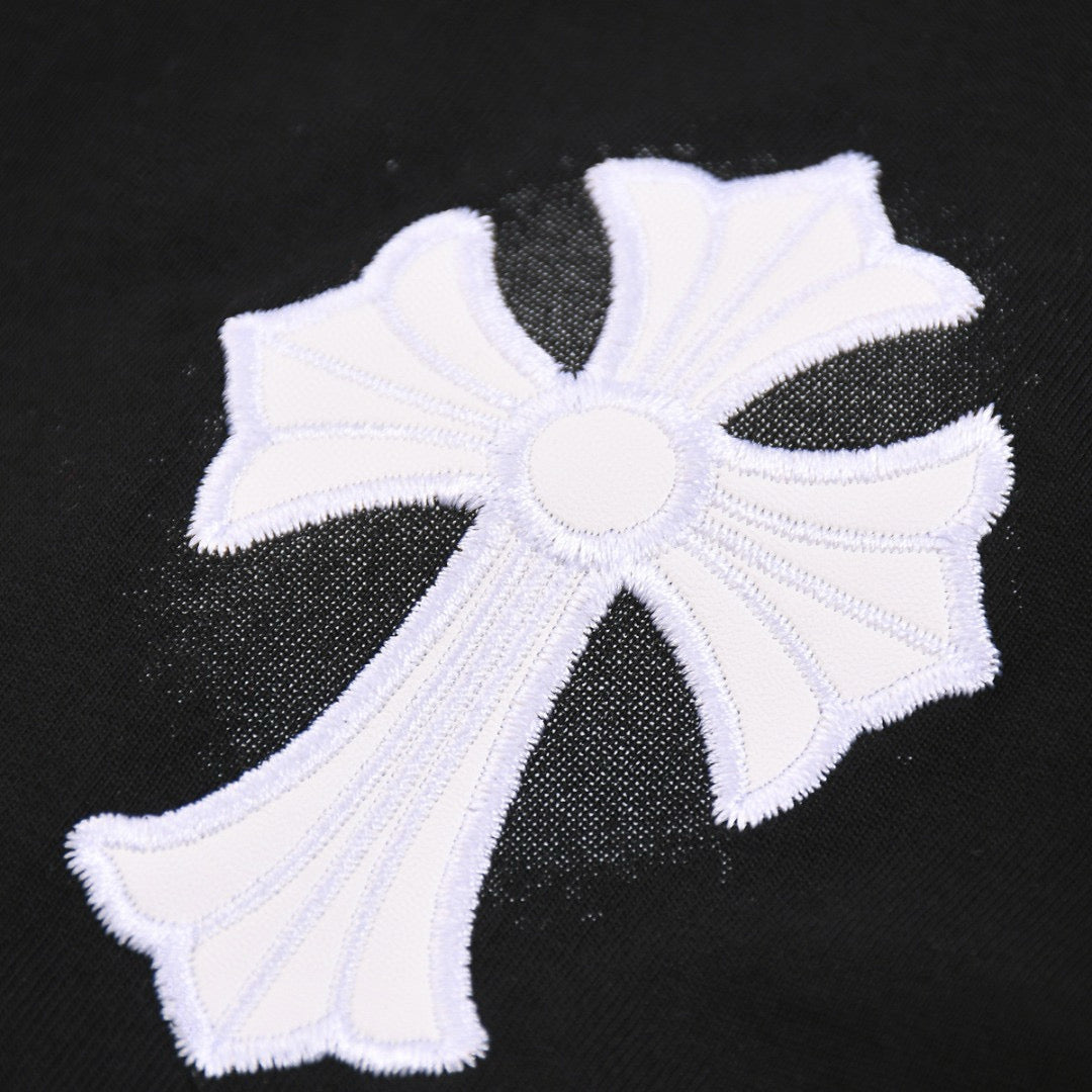 CHROME HEARTS WHITE CROSS T-SHIRT BLACK - Vanté®
