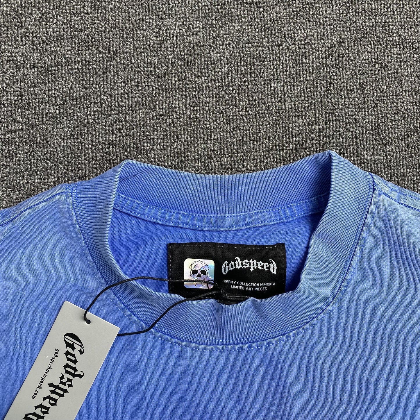 GODSPEED ARTIFICIAL LOVE T-SHIRT WASHED BLUE - Vanté®