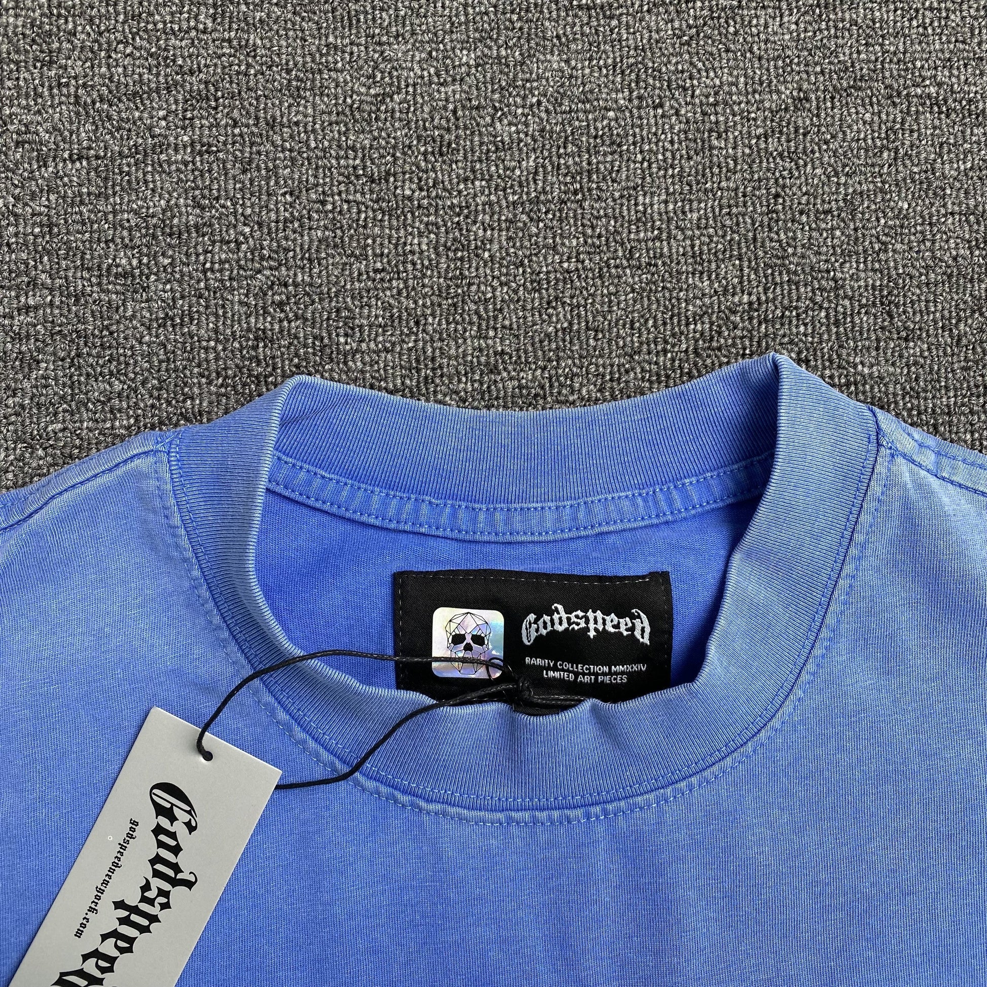 GODSPEED ARTIFICIAL LOVE T-SHIRT WASHED BLUE - Vanté®