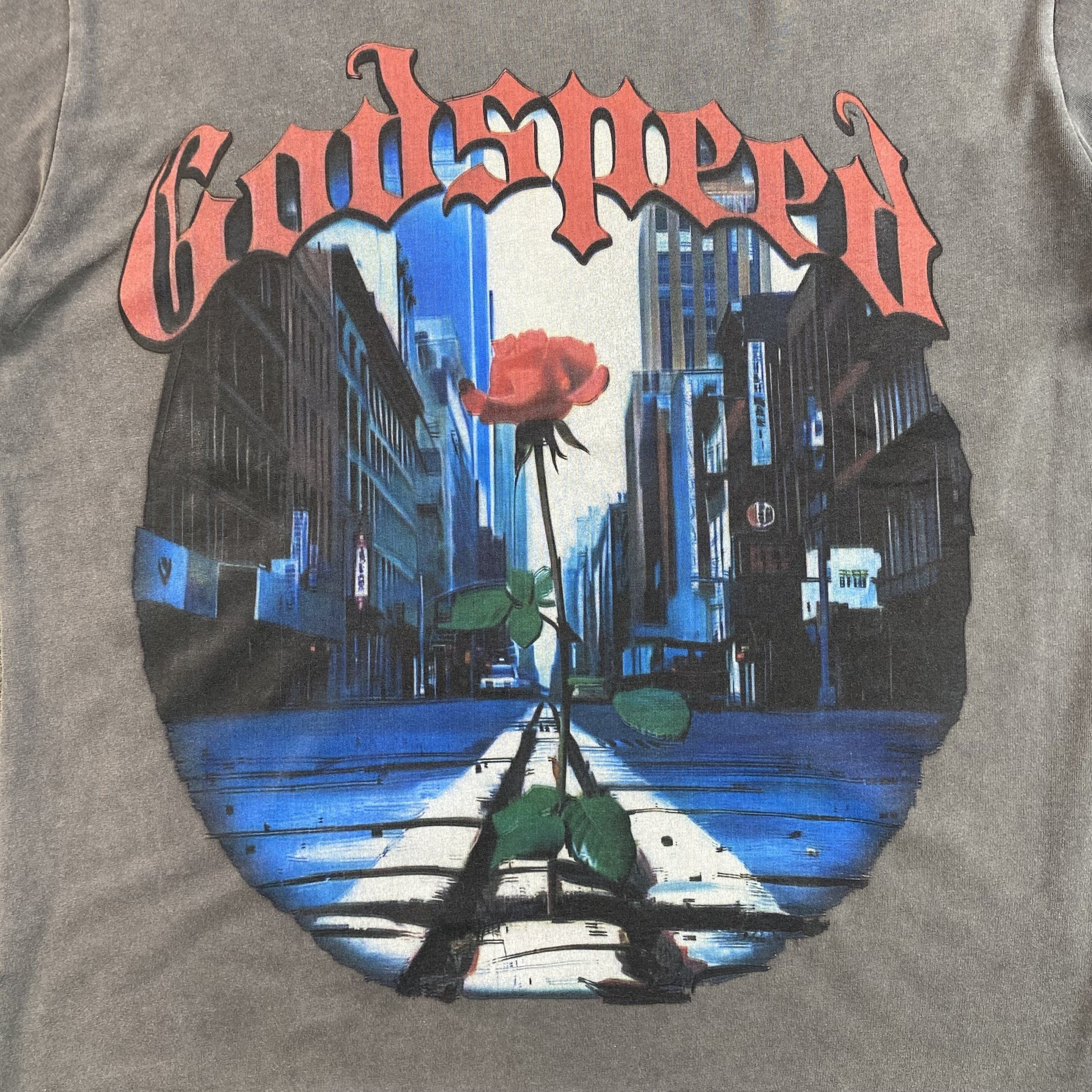 GODSPEED E PLURIBUS UNUM T-SHIRT WASHED GREY - Vanté®