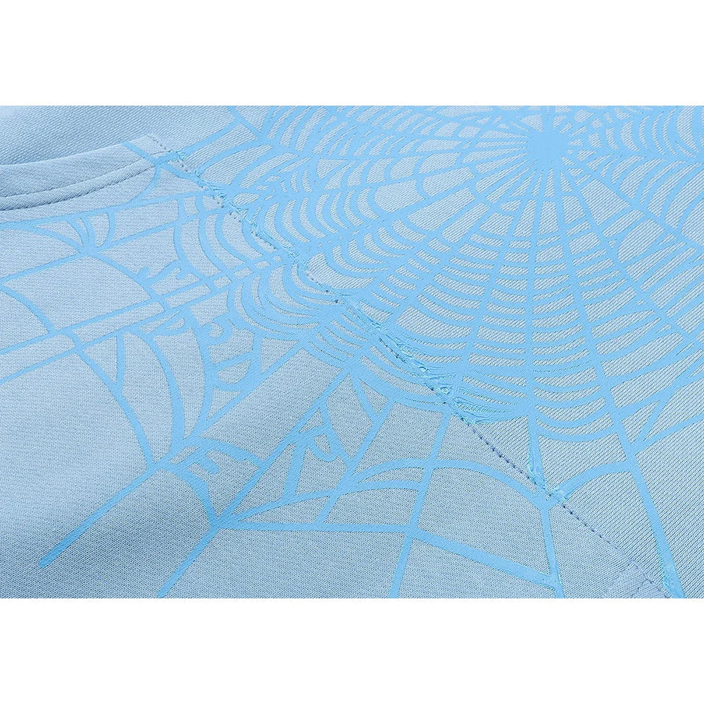 SP5DER WEB HOODIE SKY BLUE - Vanté®