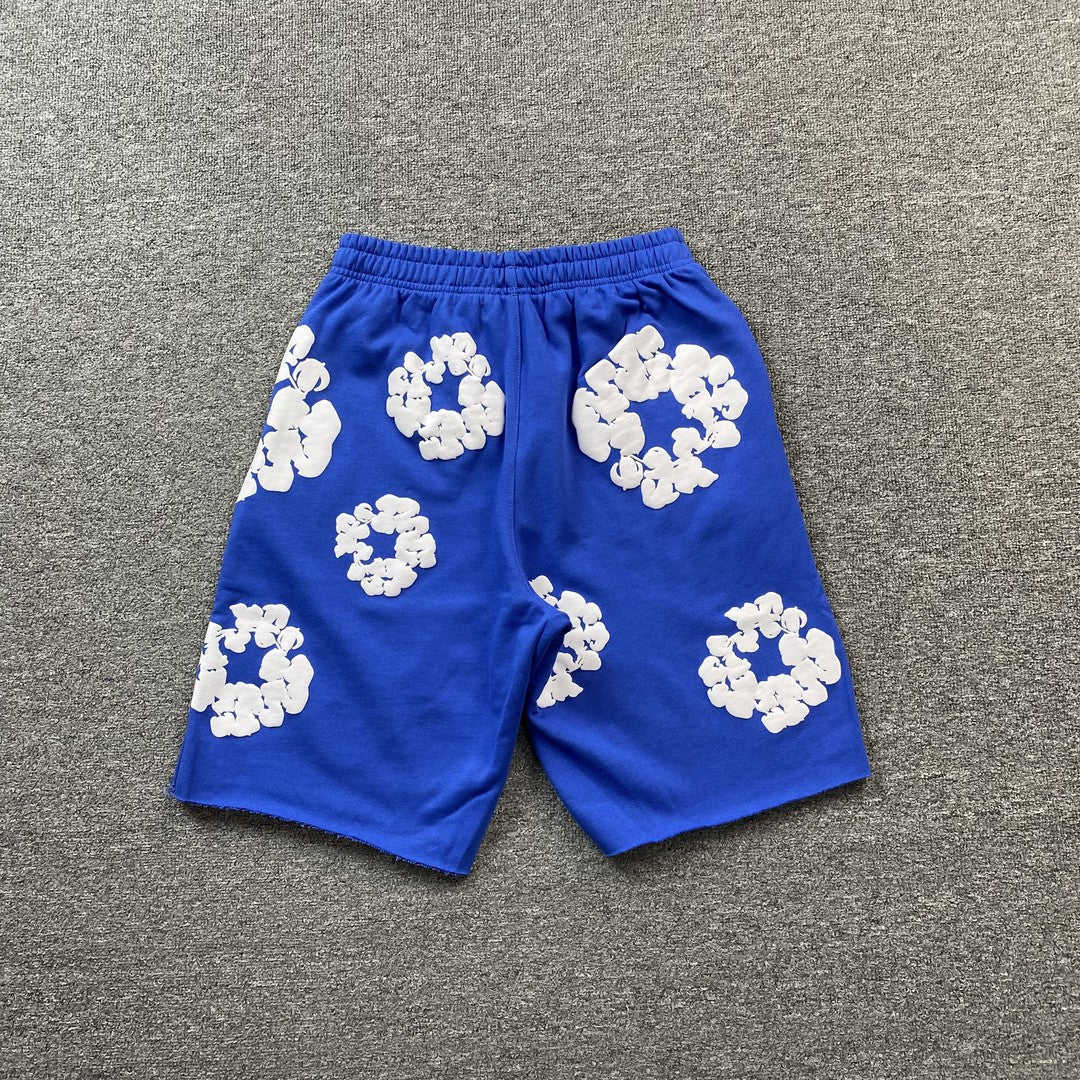 DENIM TEARS COTTON WREATH SHORTS DEEP BLUE - Vanté®