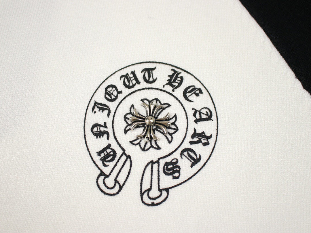 CHROME HEARTS HORSE SHOE LOGO LONGSLEEVE WHITE BLACK - Vanté®