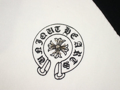 CHROME HEARTS HORSE SHOE LOGO LONGSLEEVE WHITE BLACK - Vanté®