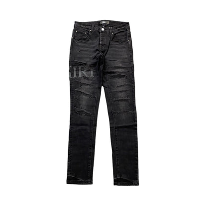 AMIRI CORE APPLIQUE BLACK LEATHER JEANS - Vanté®