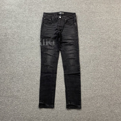 AMIRI CORE APPLIQUE BLACK LEATHER JEANS - Vanté®