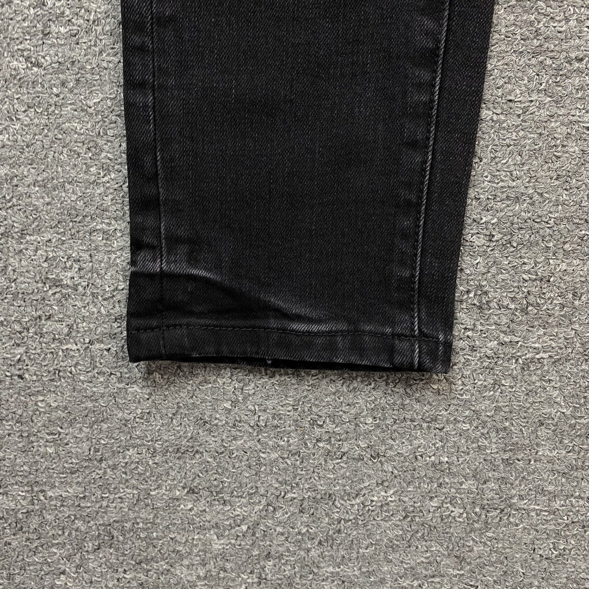 AMIRI CORE APPLIQUE BLACK LEATHER JEANS - Vanté®