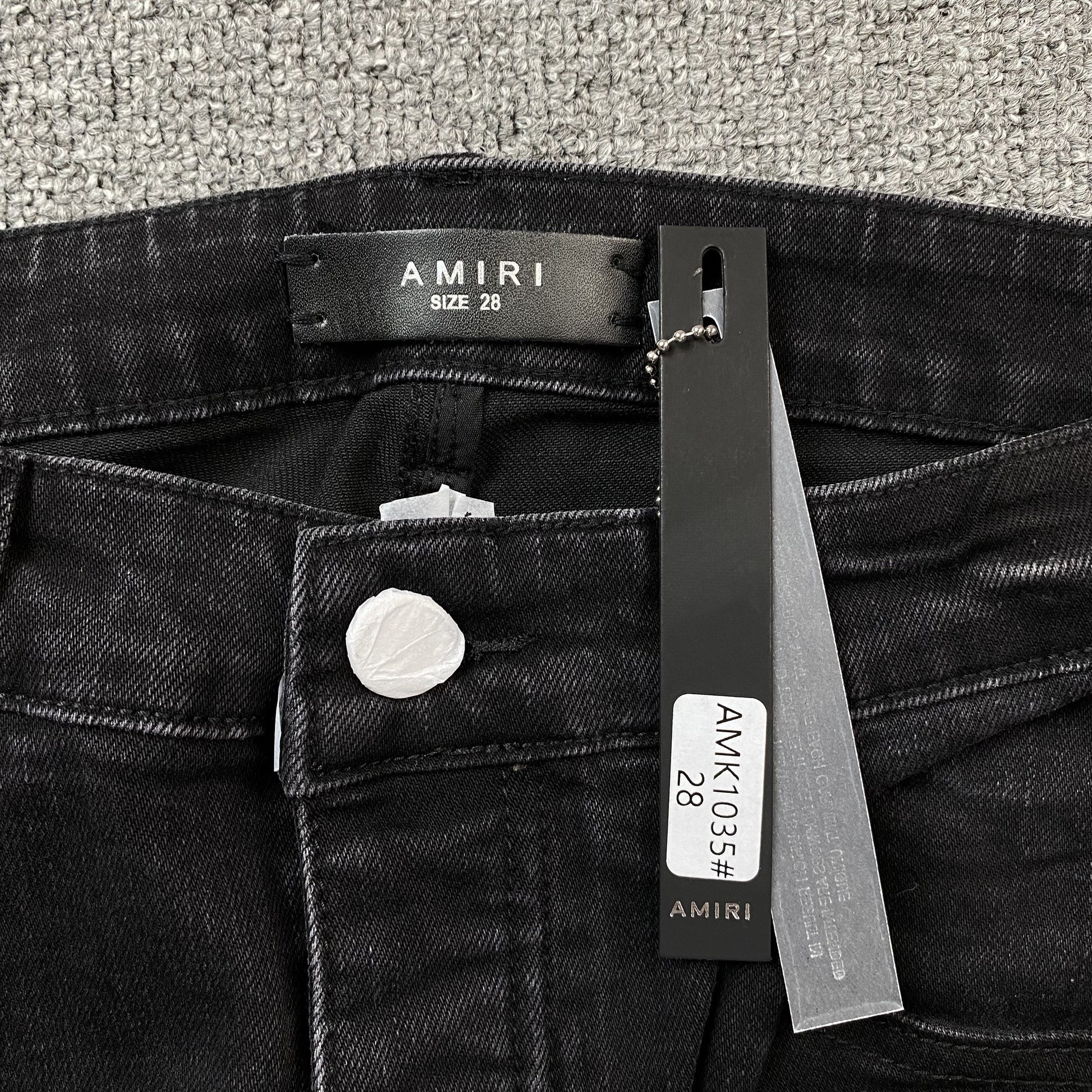 AMIRI CORE APPLIQUE BLACK LEATHER JEANS - Vanté®