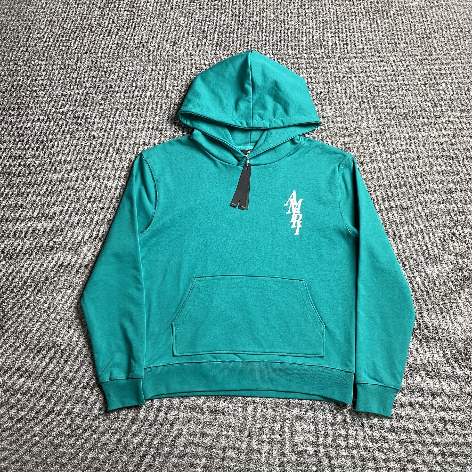 AMIRI LETTER LOGO HOODIE CERULEAN - Vanté®